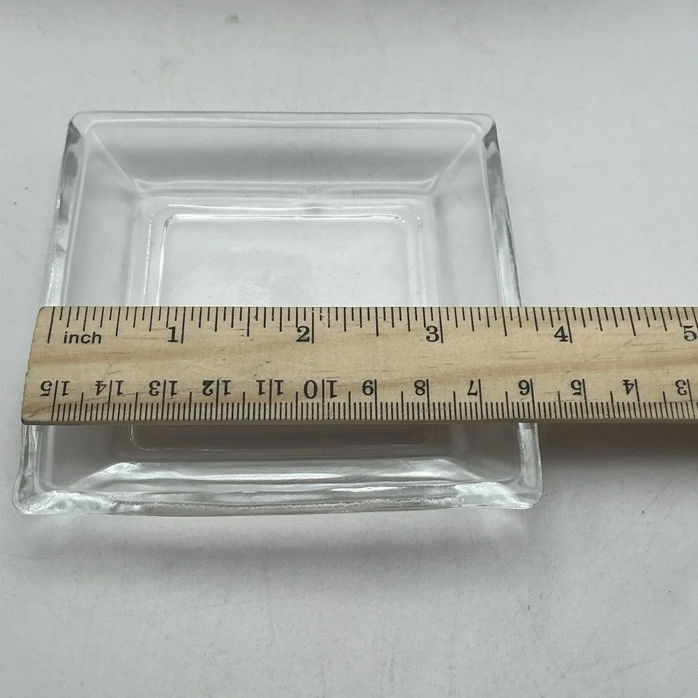 Fifth Avenue Crystal Lugano Taster Series 25 pc Set Square Glass Plates Forks